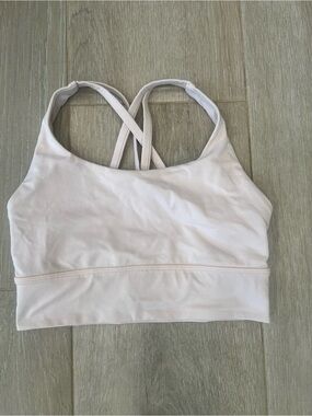 Lululemon Women’s Seamless Strappy Sports Bra - Light Pink, size 4